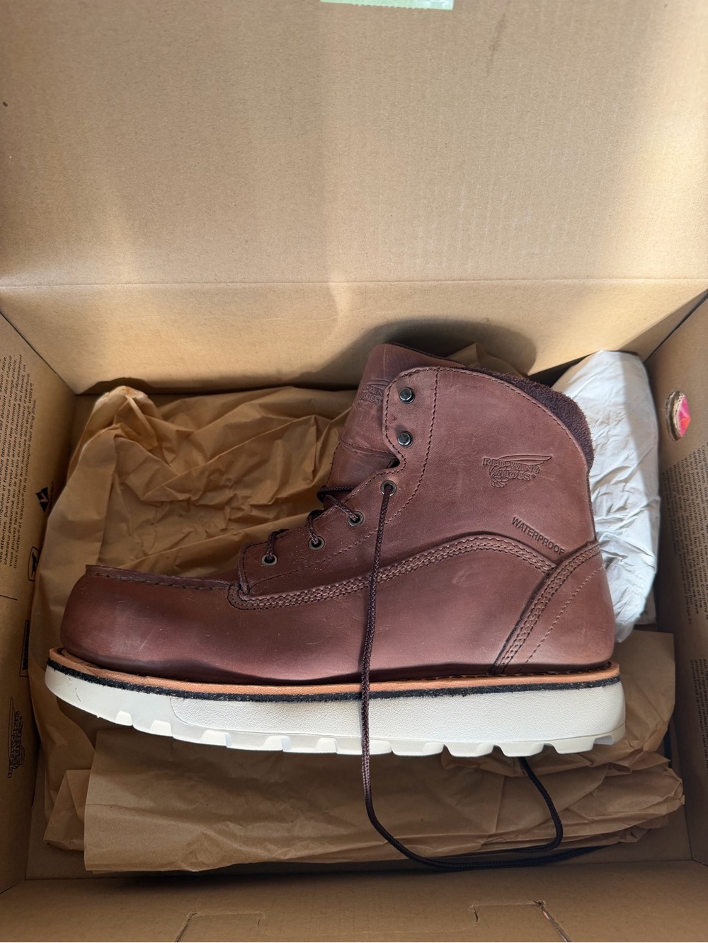 Brown Waterproof women’s Leather Work Boot